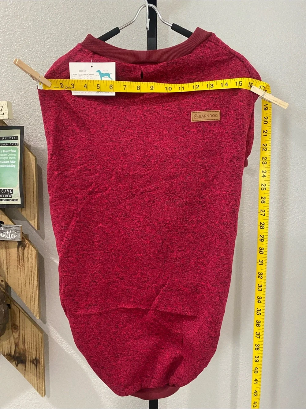 Barndog Marled Red Dog Sweater